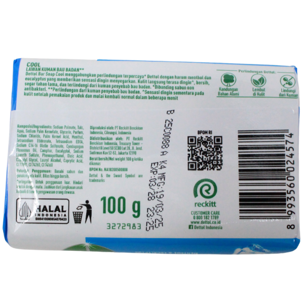 Dettol Bar Soap Cool 100g