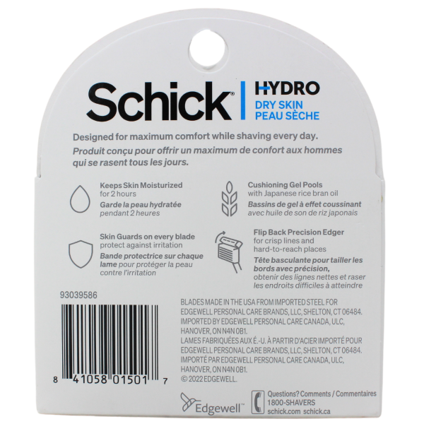 Schick Hydro 4pc Dry Skin