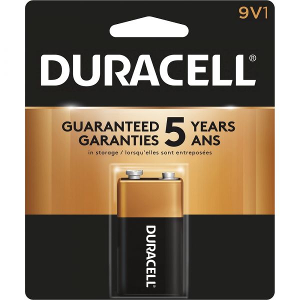 Duracell Coppertop Alkaline 9V Battery 1ct