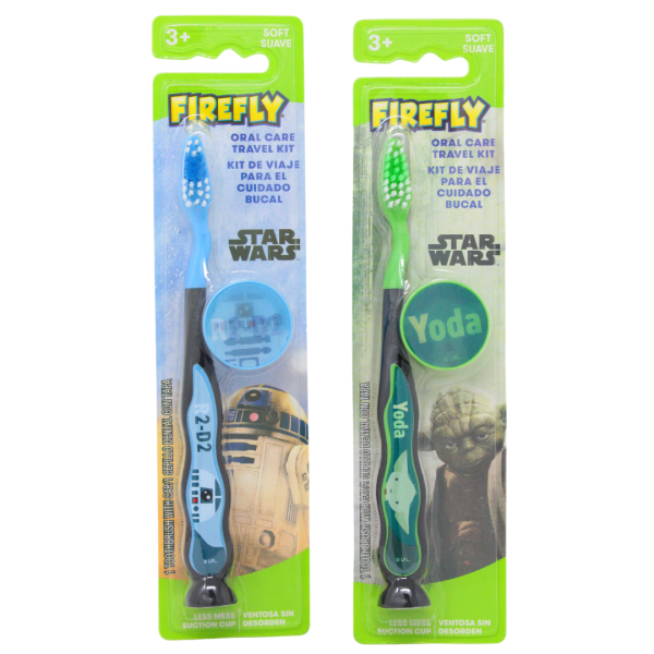 Star Wars Yoda & R2-D2 Kids Toothbrush with Cap