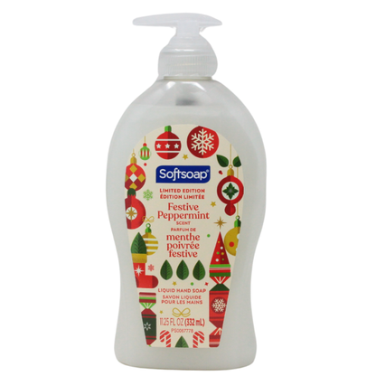 Softsoap Hand Soap Festive Peppermint 332ml