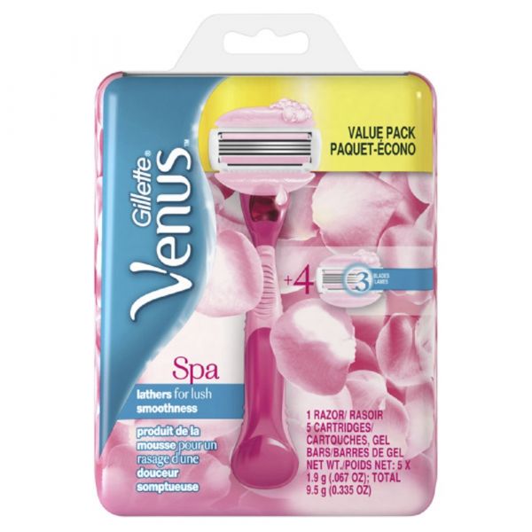Gillette Venus 1Razor + 5Cartridges Spa
