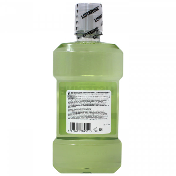 Listerine Mouthwash Mild & Minty 500ml