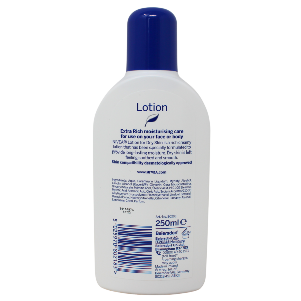 Nivea Bl 250ml Dry Skin
