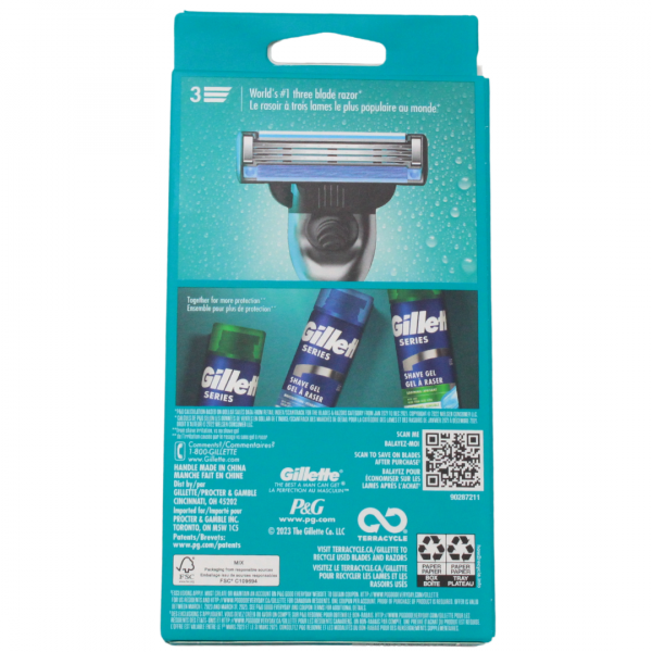 Gillette Mach 3 1Razor + 3Cartridges