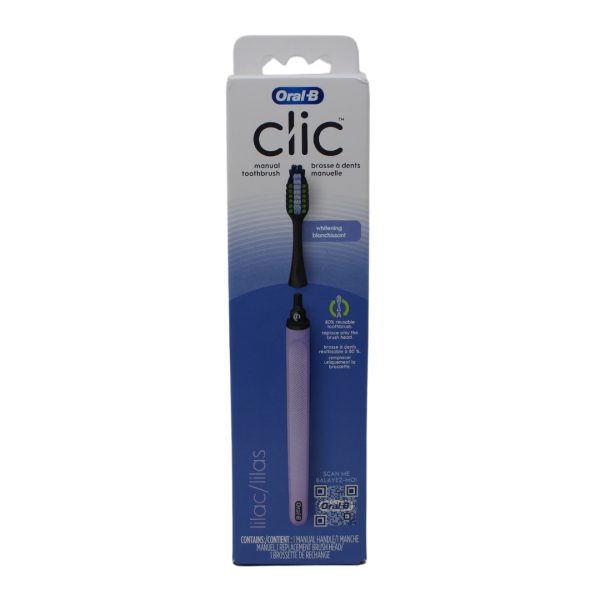 Oral-B Toothbrush Clic Handle + Brush Head Lilac