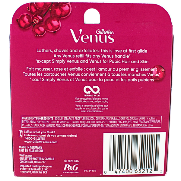 Gillette Venus 6carts Comfortglide Sugarberry