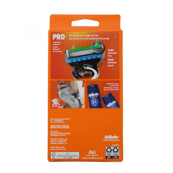 Gillette Fusion5 ProGlide 1Razor + 2Cartridges New Look