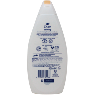 Dove Body Wash Calming Shea Butter and Vanilla 450mL