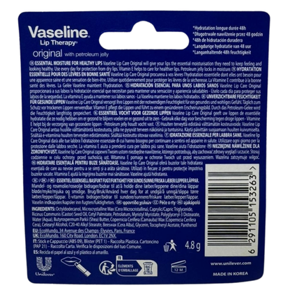 Vaseline Lip Therapy 4.8g Vit-e Balm Original