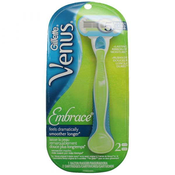 Gillette Venus 1Razor + 2Cartridges Embrace