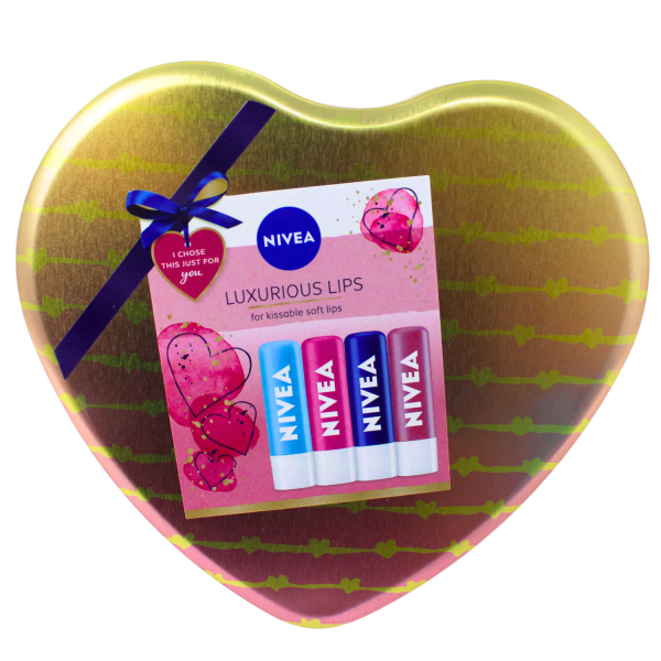 Nivea Luxurious 4 Piece Lip Balm Set