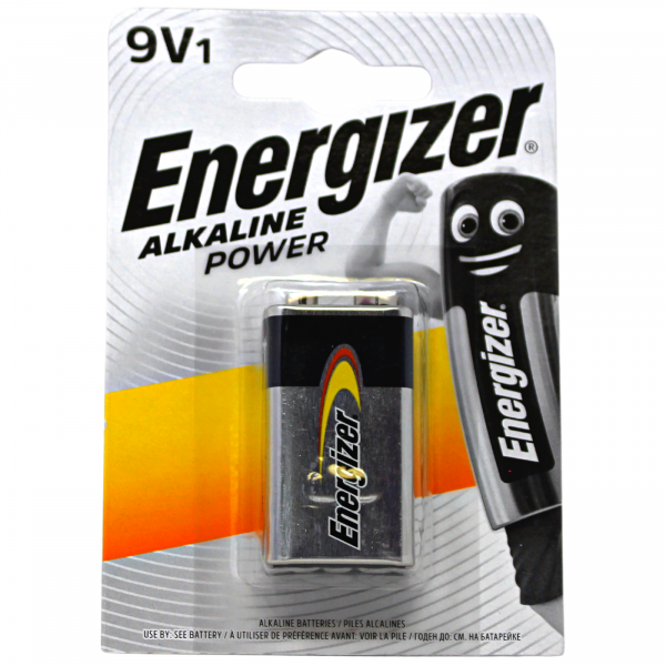 Energizer Alkaline Battery 9V 1ct