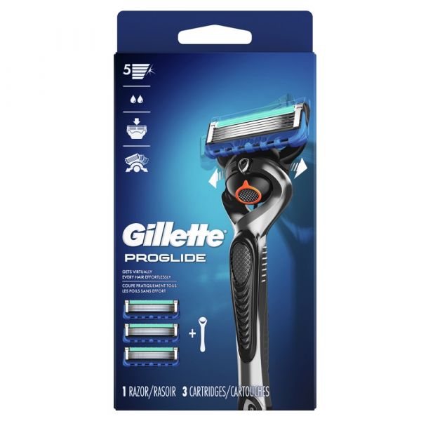 Gillette Fusion5 ProGlide 1Razor + 3Cartridges