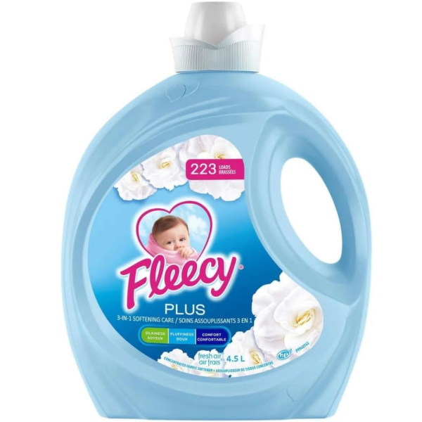 Fleecy Plus Fabric Softener Fresh Air 4.5L 223 Loads