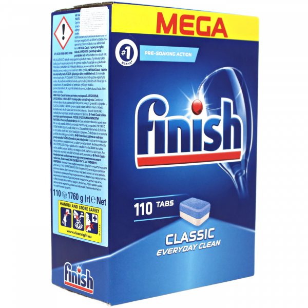 Finish Dishwasher Tabs Classic 110ct 1760g