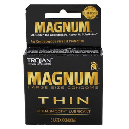 Trojan Condoms Magnum Thin Ultra Smooth 3ct