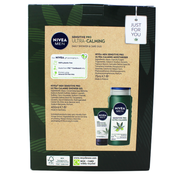 Nivea Gift Set 2 Piece Daily Shower & Care For Men