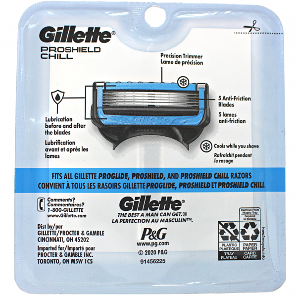 Gillette Fusion5 Proshield Chill 4Cartridges