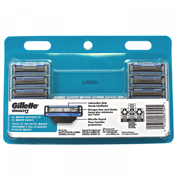 Gillette Mach 3 15Cartridges Carded