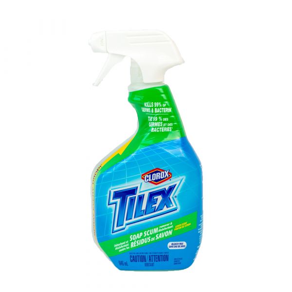 Tilex Disinfecting Spray Soap Scum Bleach-Free Lemon 946ml