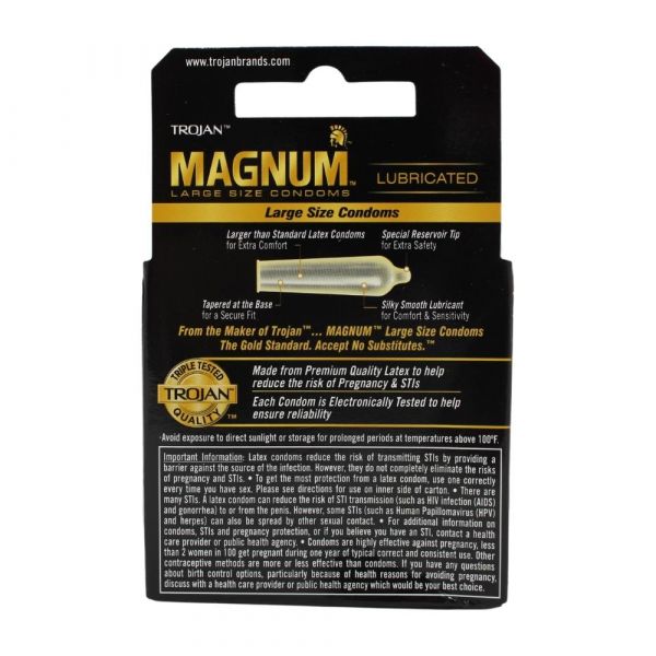 Trojan Condoms Magnum 3ct