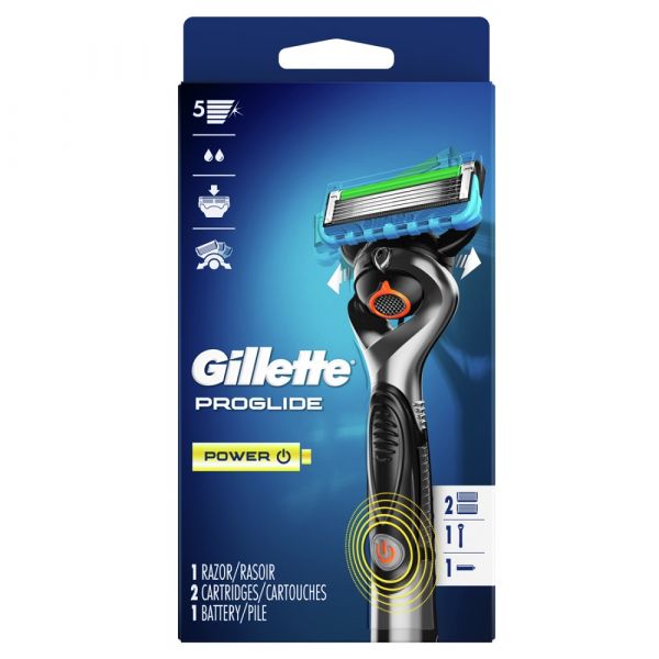 Gillette Fusion5 ProGlide PWR 1Razor + 2 Cartridges + 1Battery
