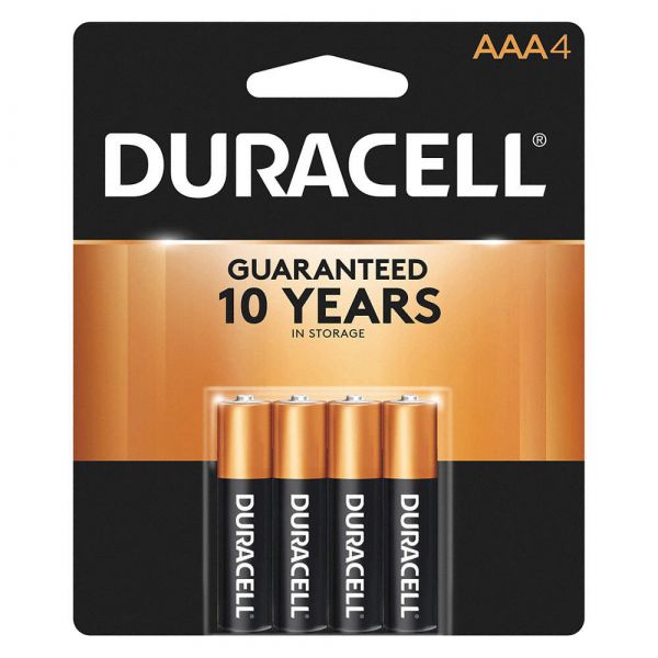 Duracell Coppertop Alkaline AAA Batteries 4ct