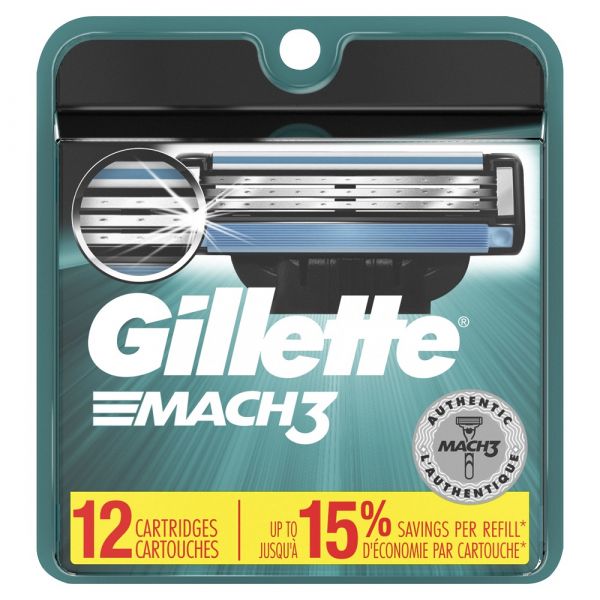 Gillette Mach 3 12Cartridges