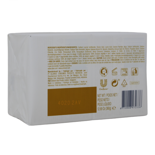 Dove Bar Soap Nourishing Moroccan Argan Oil 4ct 90g