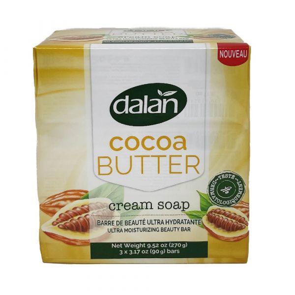 Dalan Cream Bar Soap Cocoa Butter 3ct 90g