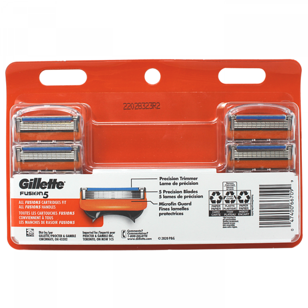 Gillette Fusion5 8 Cartridges Carded