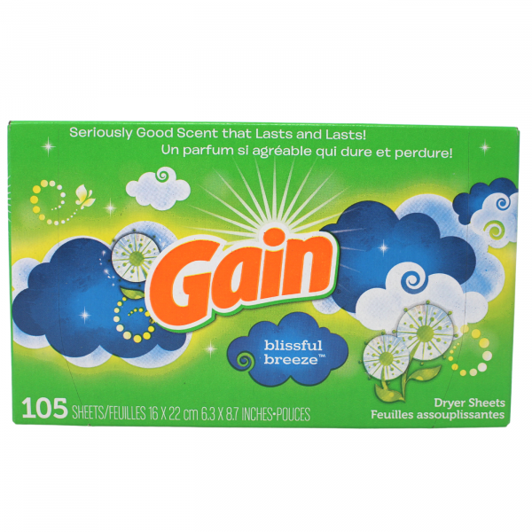 Gain Fabric Softener Sheets Blissful Breeze 105ct