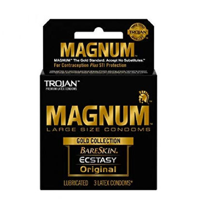 Trojan Condoms Magnum Variety Gold Collection 3ct