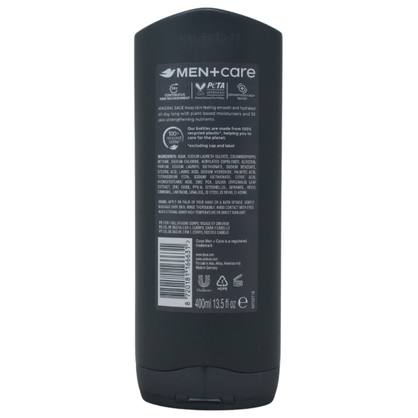 Dove Men+Care Body Wash Minerals and Sage 400mL