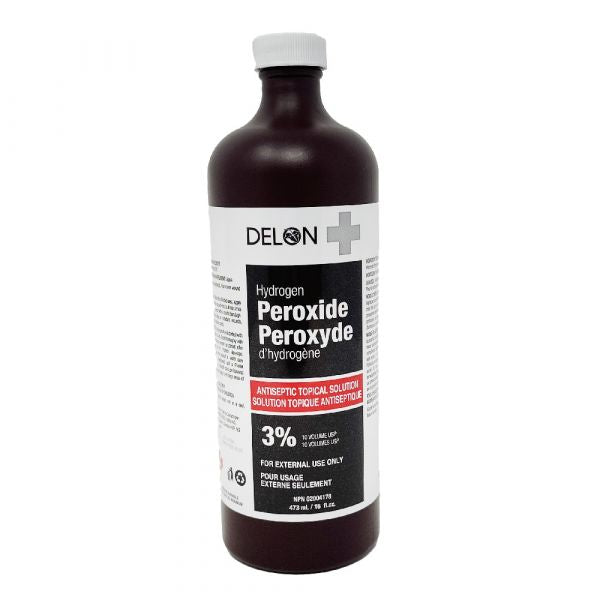 Delon Hydrogen Peroxide Antiseptic 3% 473ml