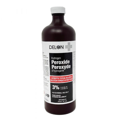 Delon Hydrogen Peroxide Antiseptic 3% 473ml