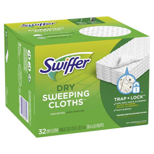 Swiffer Dry Cloth Unscented 32ct