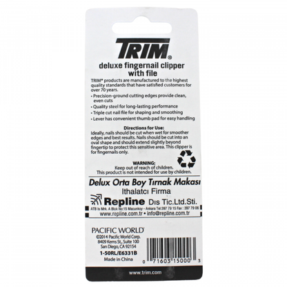 TRIM Deluxe Fingernail Clipper + File