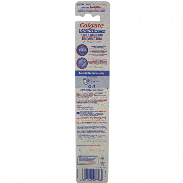 Colgate Toothbrush Double Action Medium 12ct