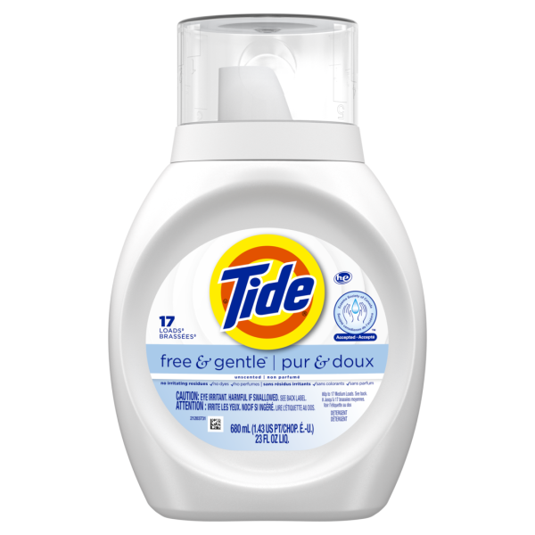 Tide Free and Gentle Laundry Detergent 17 Load 680mL