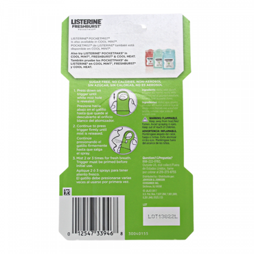 Listerine Pocket Mist Fresh Burst 7.7ml