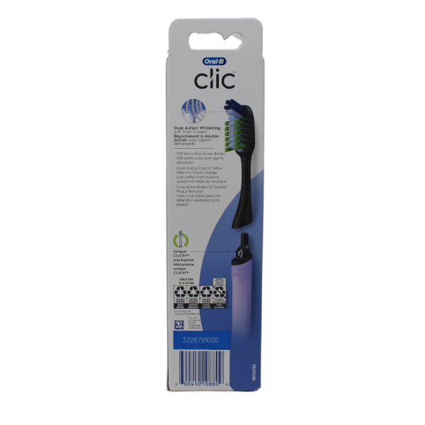 Oral-B Toothbrush Clic Handle + Brush Head Lilac