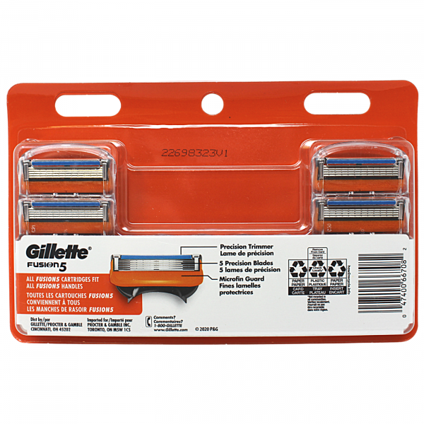 Gillette Fusion5 12 Cartridges Carded