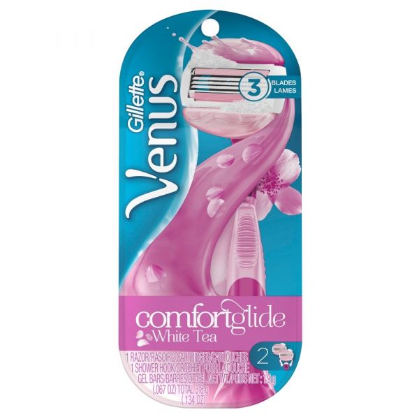 Gillette Venus 1Razor + 2Cartridges White Tea + 1Shwr Hk