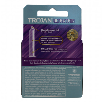 Trojan Condoms Ultra Thin 3ct