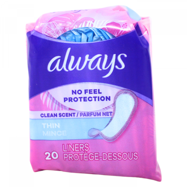 Always Liners Regular Clean Scent 20CT