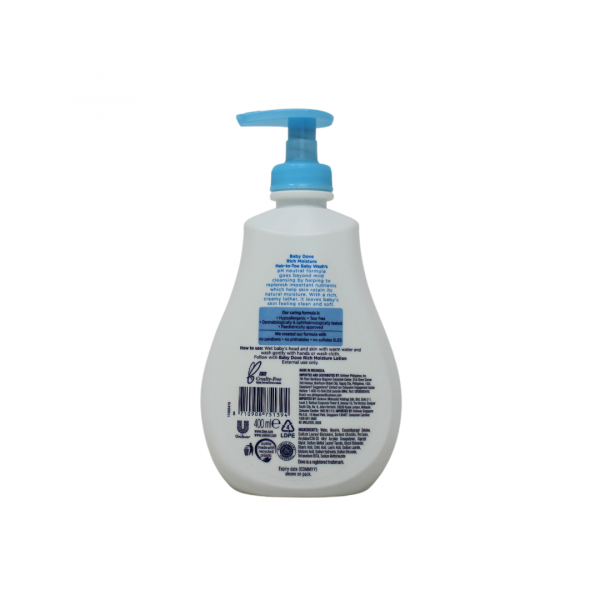 Dove Baby Wash Head-to-Toe Rich Moisture 400ml