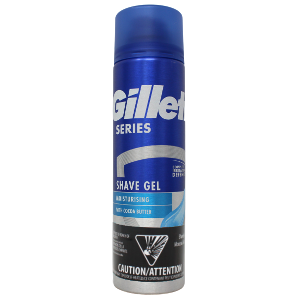 Gillette Shave Gel 200ml Moisturising W/ Cocoa Butter