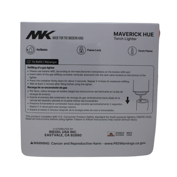 Mk Torch Maverick Hue Series Refillable Lighter